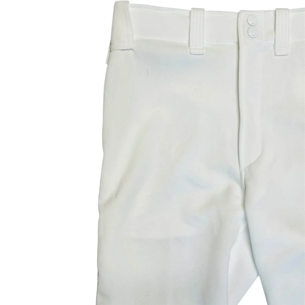 Mizuno Youth XXXL Baseball Short Pant White Navy Piped Padded New 32-34